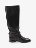 Christian Dior Riding Boots Black Leather EU 37 UK 4