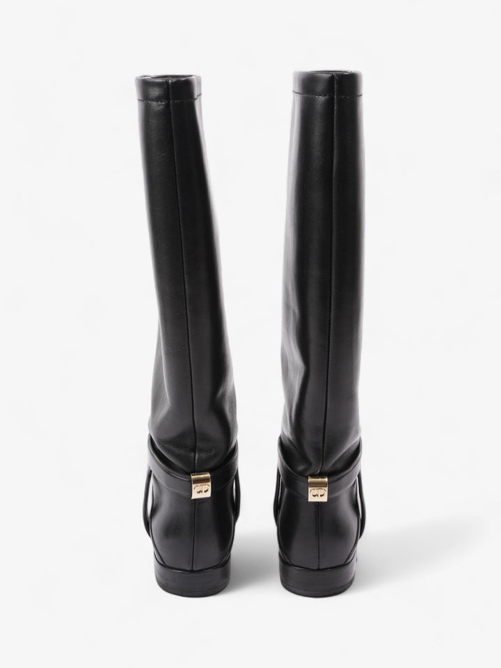 Christian Dior Riding Boots Black Leather EU 37 UK 4