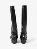 Christian Dior Riding Boots Black Leather EU 37 UK 4