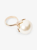 Christian Dior Faux Pearl Ring Gold Base Metal M (Circumference - 16.56mm)