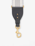 Christian Dior Adjustable Shoulder Strap With Ring Grey Oblique Canvas