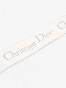 Christian Dior Adjustable Shoulder Strap With Ring Grey Oblique Canvas
