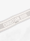Christian Dior Adjustable Shoulder Strap With Ring Grey Oblique Canvas