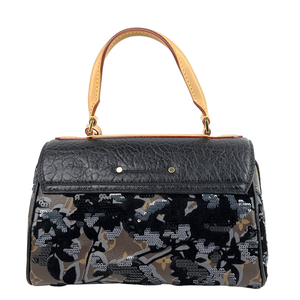 Louis Vuitton Carrol Fleur de Jais Monogram Canvas Bag