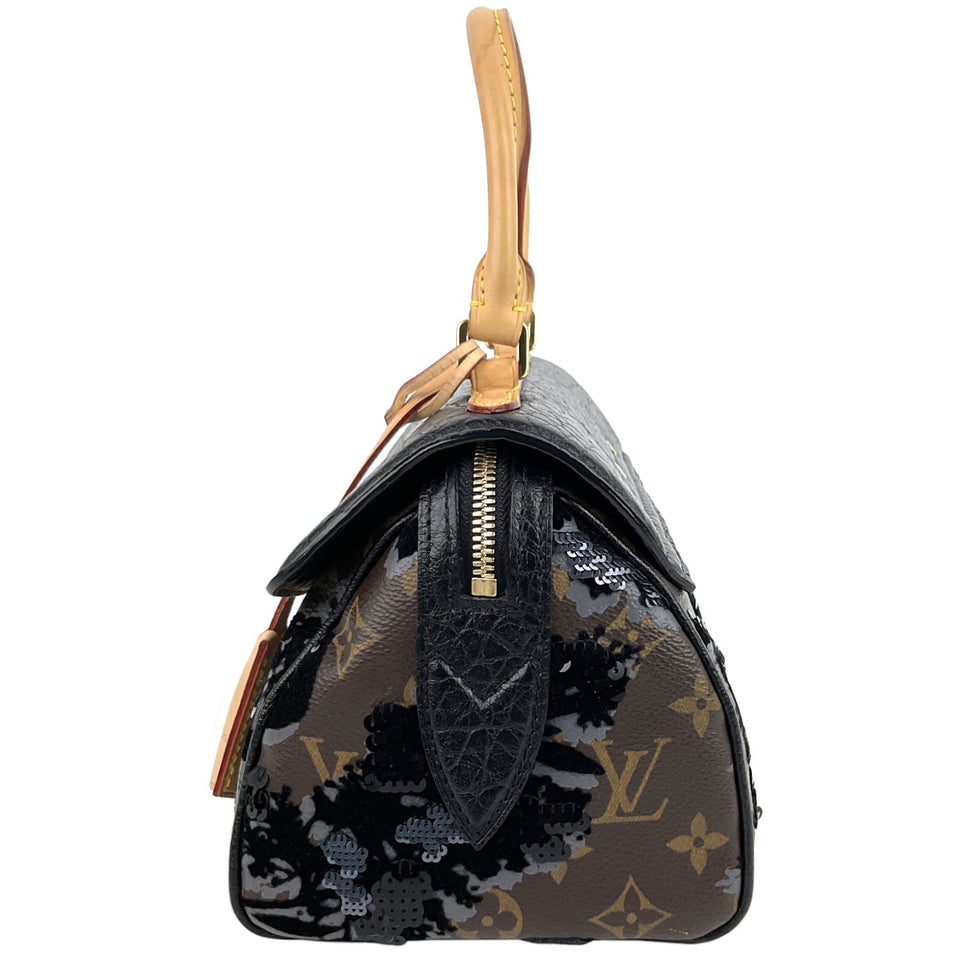 Louis Vuitton Carrol Fleur de Jais Monogram Canvas Bag