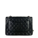 Chanel Double Flap Quilted Caviar Leather Bag