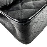 Chanel Double Flap Quilted Caviar Leather Bag