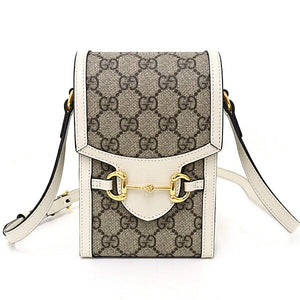 Gucci Shoulder Bag 625615 GG Supreme Canvas beige Gucci Horsebit 1955 mini bag