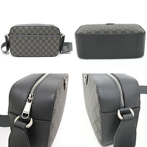 Gucci Shoulder Bag 767190 GG Supreme Canvas gray Ophidia Medium Shoulder Bag