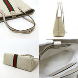 Gucci Tote Bag 631685 GG Supreme Canvas Beige white Ophidia Medium Tote Bag