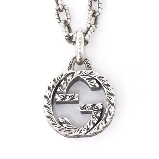 Gucci Pendant 455307 Sterling Silver Silver Interlocking mens(Unisex)