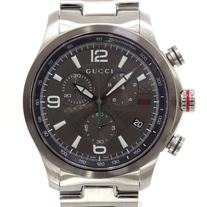 Gucci Watches Quartz 126.2/YA126238 Stainless Steel Silver Mens watches G Timeless Chronograph gray dial mens