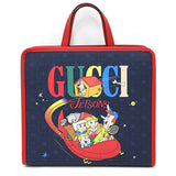 Gucci Tote Bag 605614 GG Supreme Canvas Navy red Handbag Children's GG Print Women