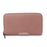 Gucci Long Wallet Purse 449347 leather pink Interlocking G Zip Around Wallet Women