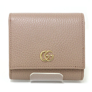 Gucci Bifold Wallet 598587 leather beige Double G medium wallet