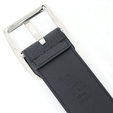 Gucci belt 449716 leather black Silver buckle 85/34