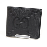 Gucci Bifold Wallet 739479 leather black Jumbo GG coin wallet mens