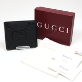 Gucci Bifold Wallet 739479 leather black Jumbo GG coin wallet mens