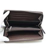 Gucci Long Wallet Purse 658634 Leather, GG canvas beige Zip Around long wallet Women