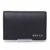 Gucci Card Case 771152 leather black Gucci logo business card holder mens