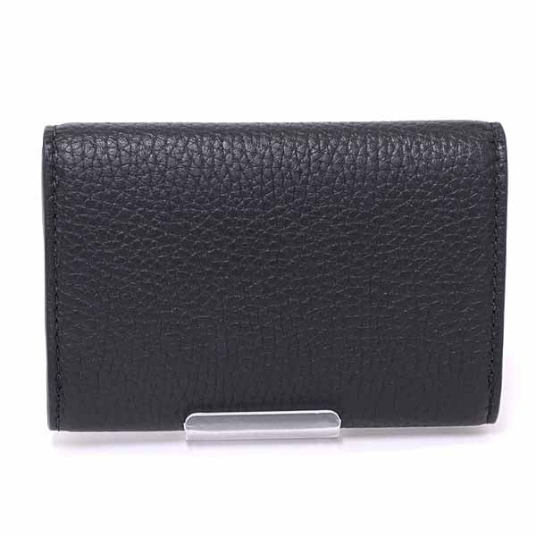 Gucci Card Case 771152 leather black Gucci logo business card holder mens
