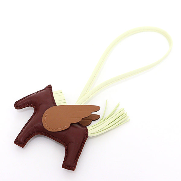 Hermes Bag charm Swift Brown Bag charm Rodeo Pegasus PM Women(Unisex)