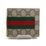 Gucci Bifold Wallet 779854 GG Supreme Canvas beige Compact wallet mens