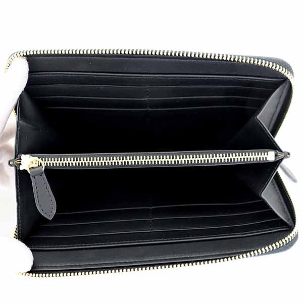 Burberry Long Wallet Purse 80840411 leather black Zip Around mens(Unisex)
