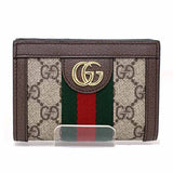 Gucci Bifold Wallet 813296 GG Supreme canvas, leather beige Ophidia Small Wallet Women