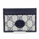 Gucci Card Case 673002 GG Supreme Canvas beige Interlocking G mens