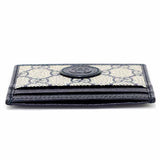 Gucci Card Case 673002 GG Supreme Canvas beige Interlocking G mens