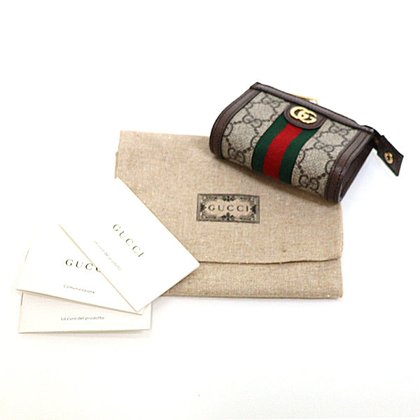 Gucci Coin case 699530 GG Supreme Canvas Multi With key hook Ofidia Women