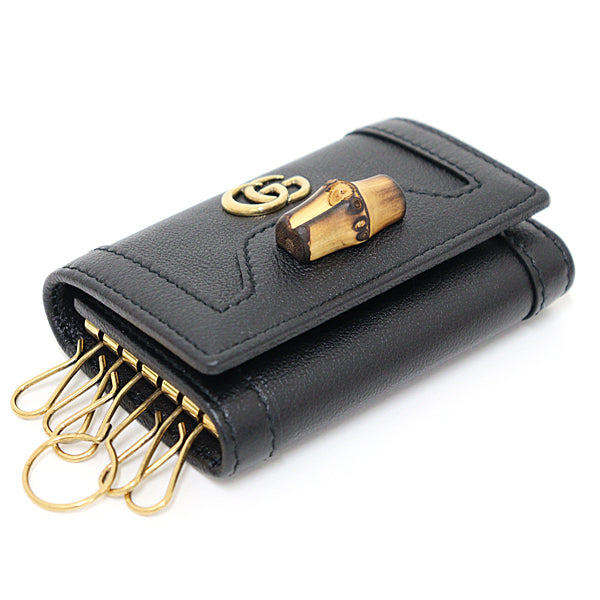 Gucci Key case Key holder  658636 leather black 6-key case Key holder Gucci Diana Women