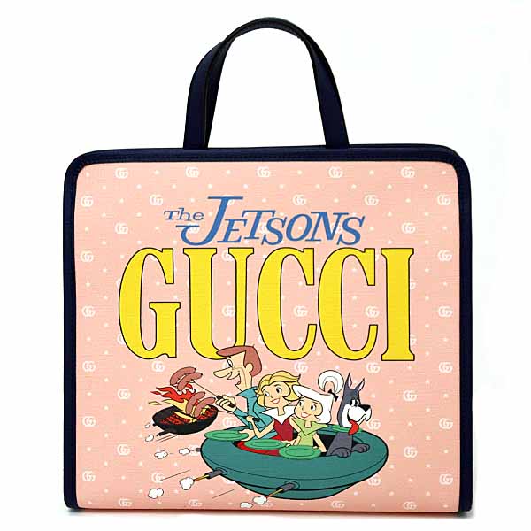 Gucci Handbag 605614 Coated canvas pink The Jetsons x Gucci