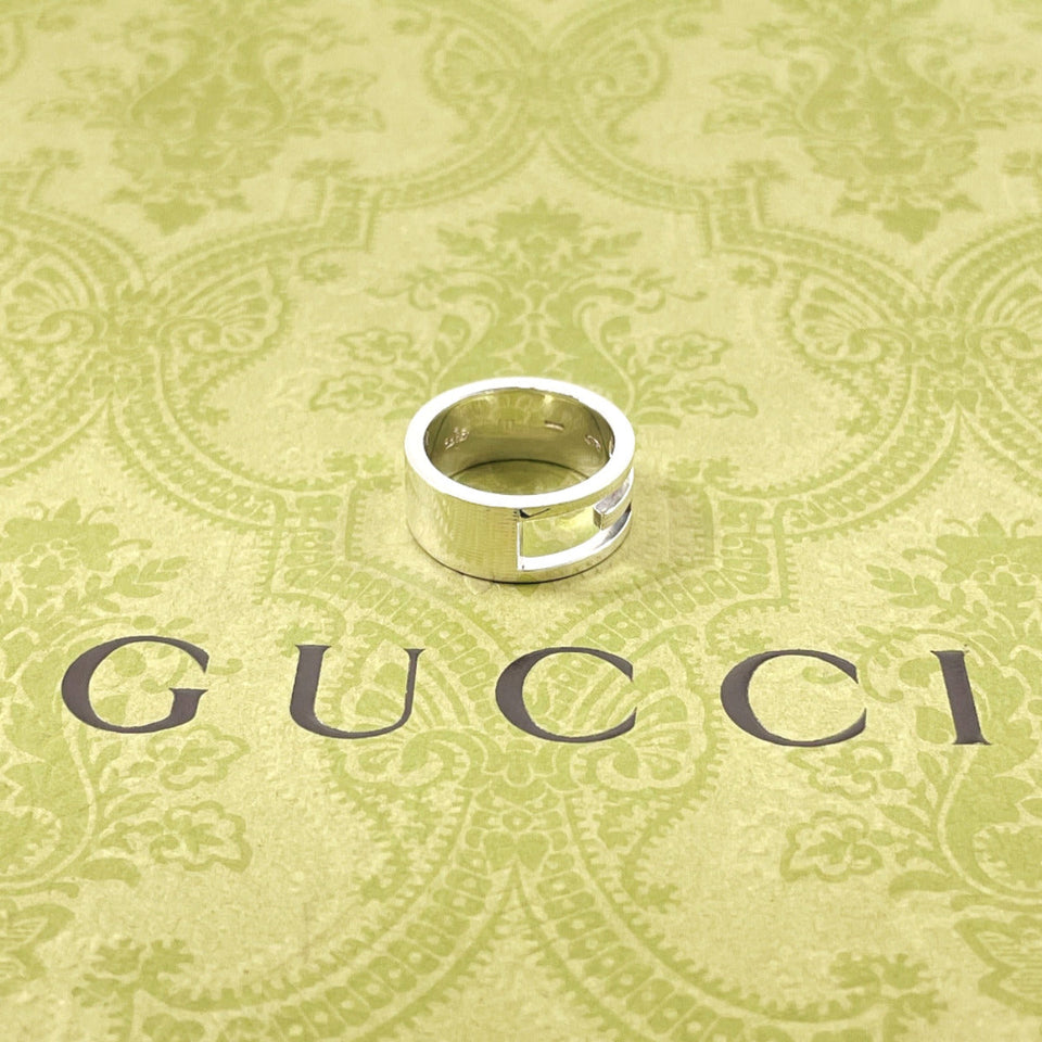 Gucci Ring Silver925 Silver Branded Cutout G 10