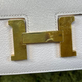 Hermes Constance 18 Mauve Pale Chevre Mysore Shoulder Bag
