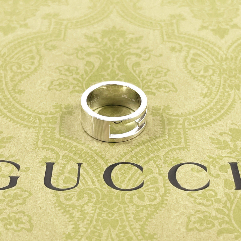 Gucci Ring Silver925 Silver Branded Cutout G 10