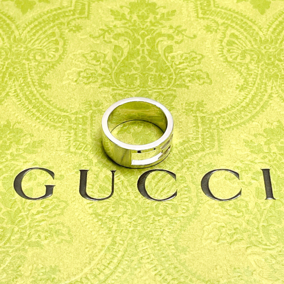 Gucci Ring Silver925 Silver Branded Cutout G
