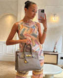 *RARE* Hermes Birkin 30 Retourne Bag in Etoupe Togo Leather with Gold Hardware