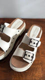 Christian Dior Diorquake Ivory Leather Clog Sandals - 37