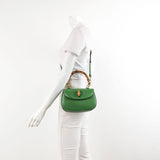 Gucci Bamboo 1947 Top Handle Bag Small Green Box Leather