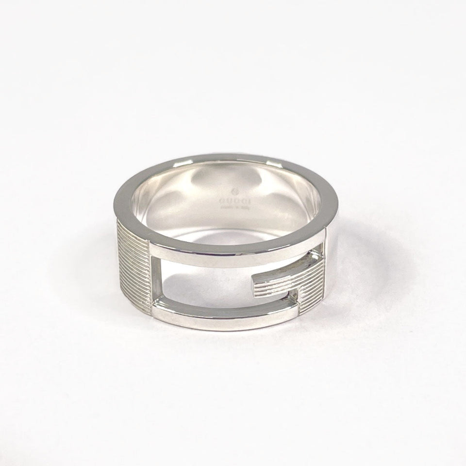Gucci Ring Silver925 Silver Branded Cutout G