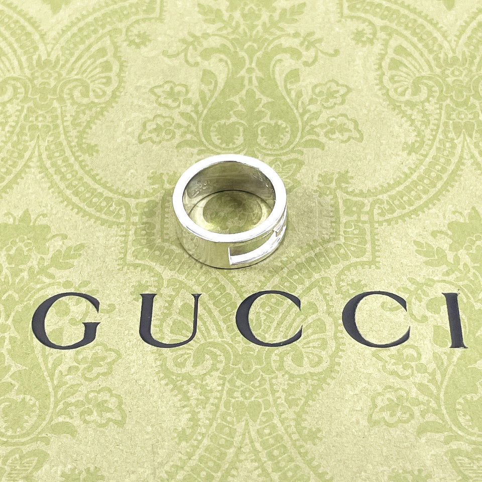 Gucci Ring Silver925 Silver Branded Cutout G