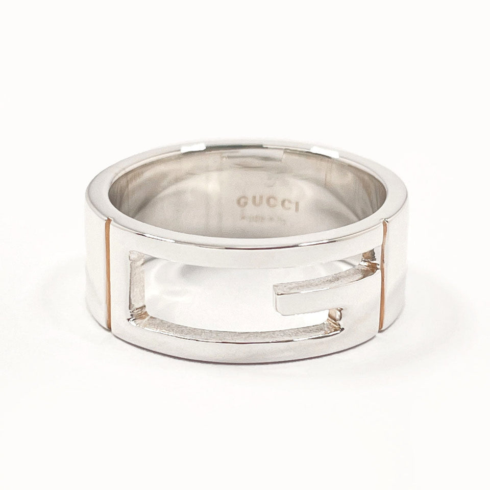 Gucci Ring Silver925 Silver Branded Cutout G 16