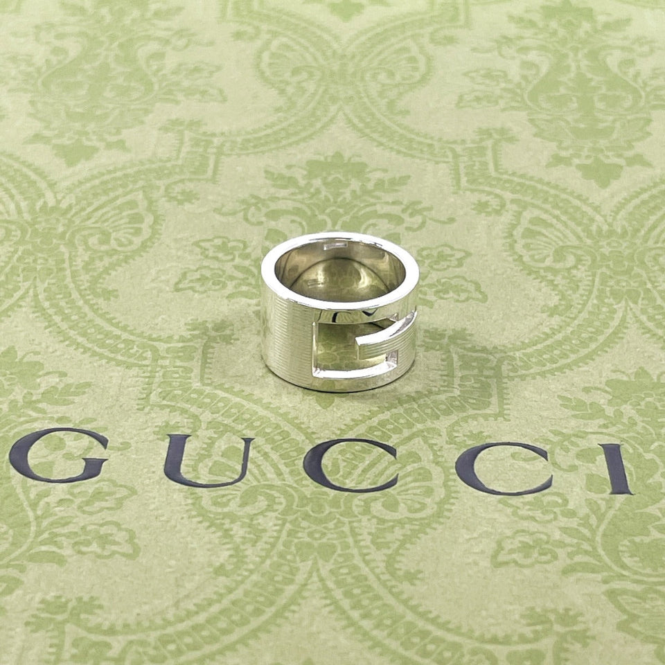 Gucci Ring Silver925 Silver Branded Cutout G