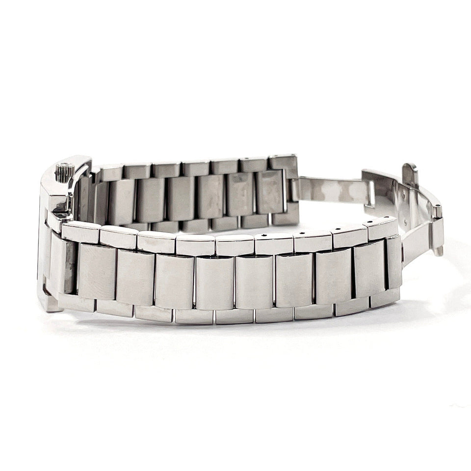 Gucci Watches Quartz 7700L Stainless Steel Silver black dial