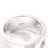 Gucci Ring Silver925 Silver Branded Cutout G 8