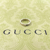 Gucci Ring K18 White Gold, Diamond Silver Icon print 12