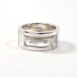 Gucci Ring Silver925 Silver Branded Cutout G 8