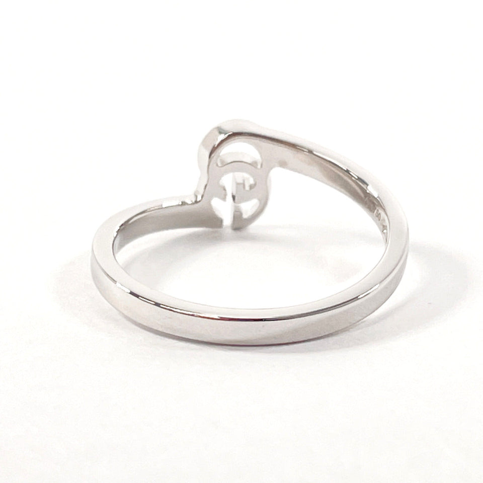 Gucci Ring K18 white gold Silver GG running